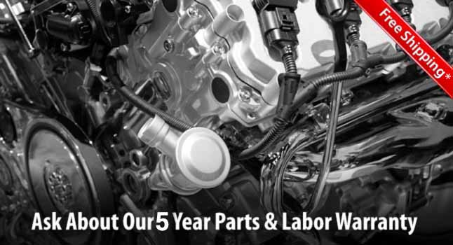 5 Year Parts and Labor Warranty Available On Most Used Engines We Sell